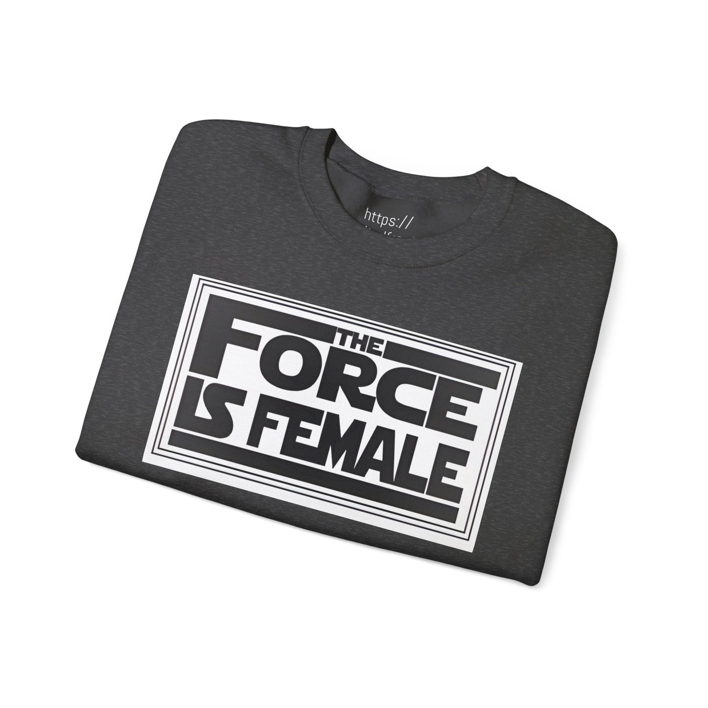 The Force Is Female X  Retro Print Pride Rebel Emblem Crewneck