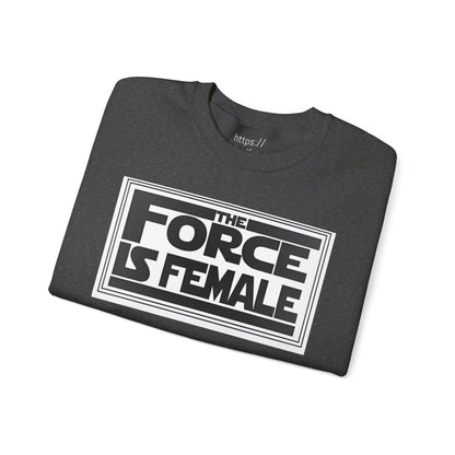 The Force Is Female X  Retro Print Pride Rebel Emblem Crewneck