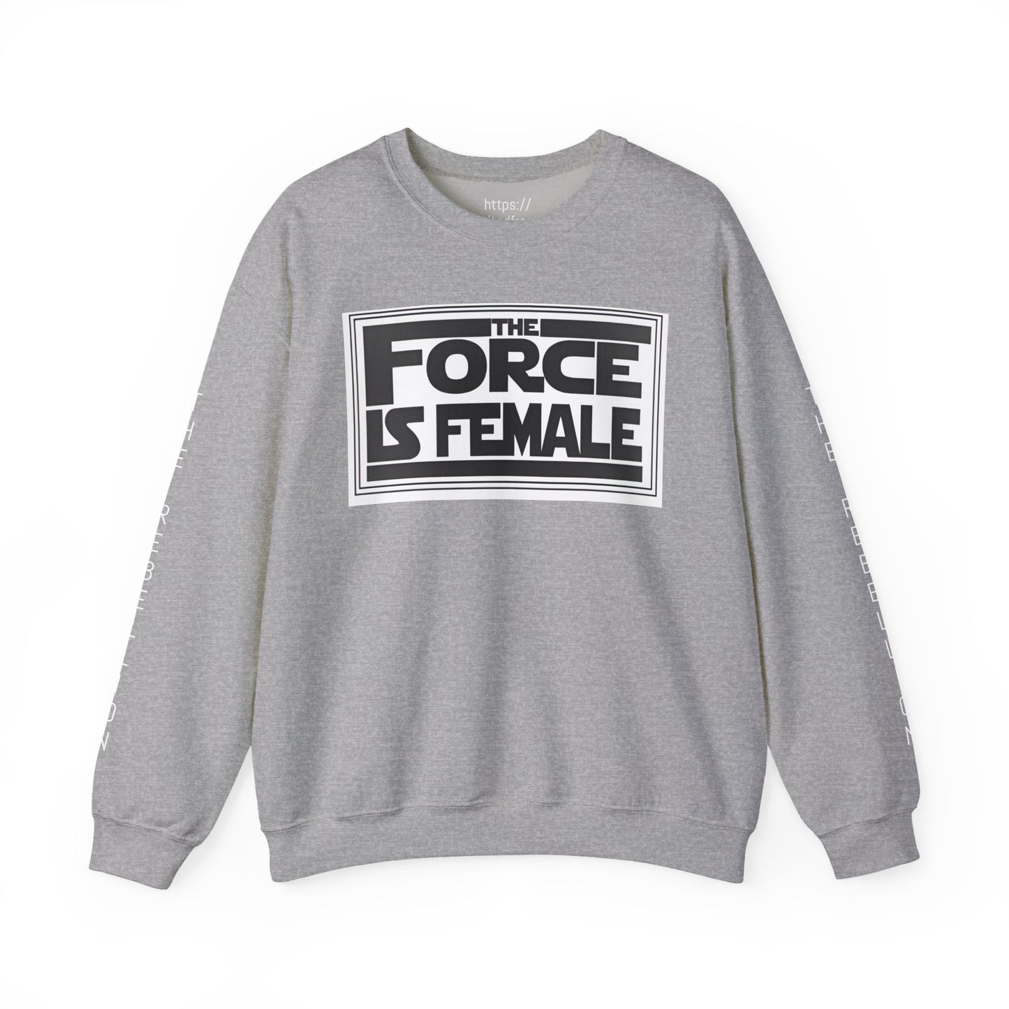The Force Is Female X  Retro Print Pride Rebel Emblem Crewneck