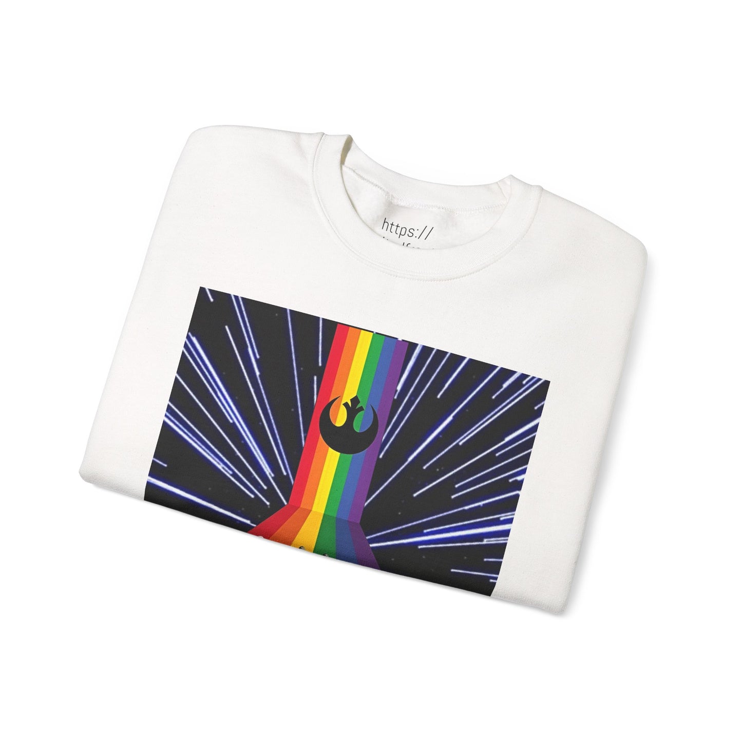 X wing Rainbow Hyper Drive Crewneck
