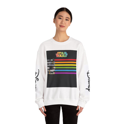 Star Wars Light Saber Rainbow Crewneck