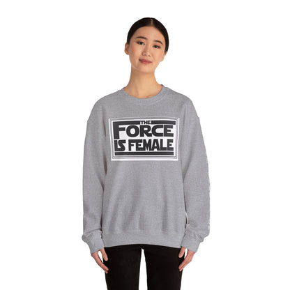 The Force Is Female X  Retro Print Pride Rebel Emblem Crewneck