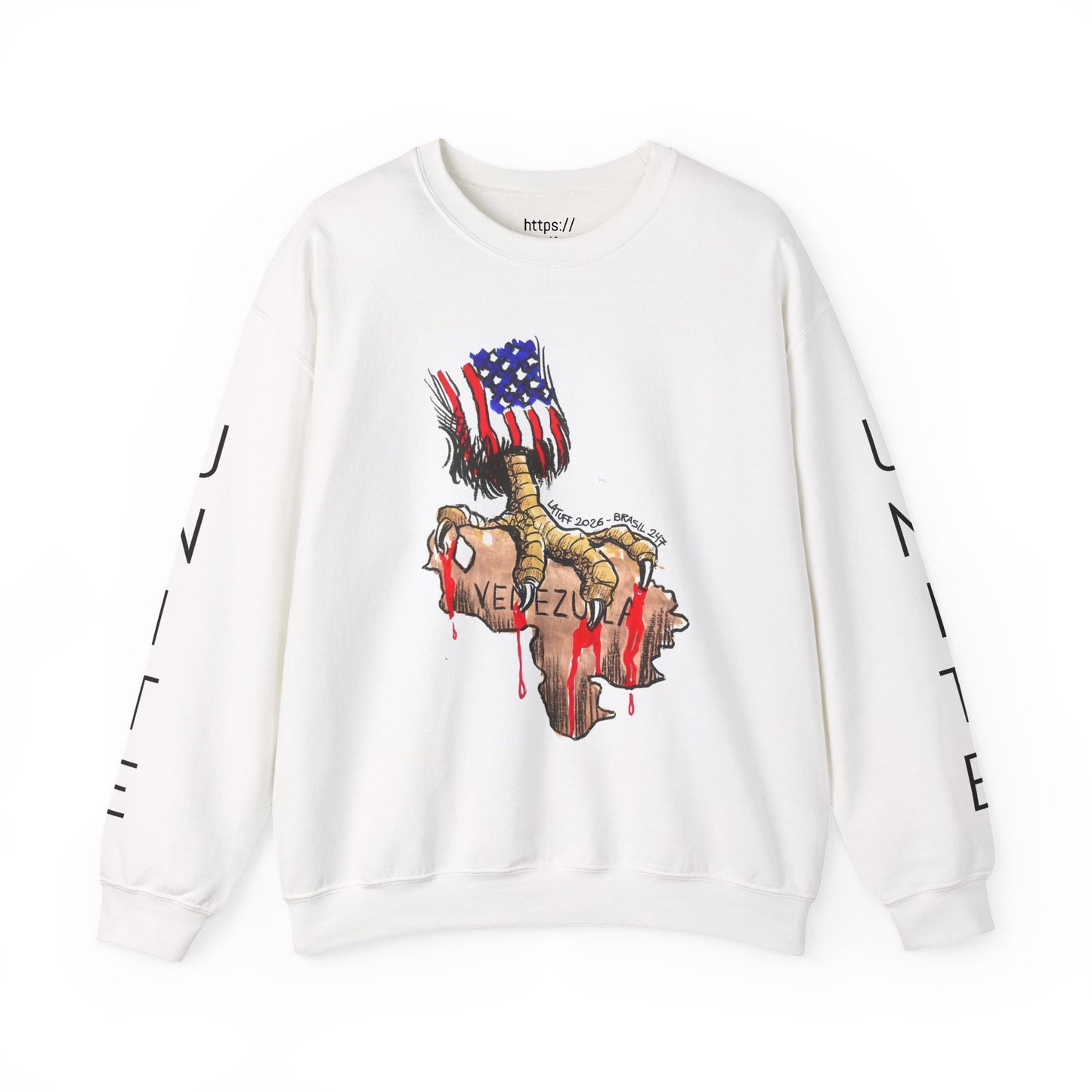 Venezuela Freedom 'No Habrá Invasión Para Vosotros' Patriotic Crewneck