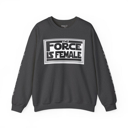 The Force Is Female X  Retro Print Pride Rebel Emblem Crewneck