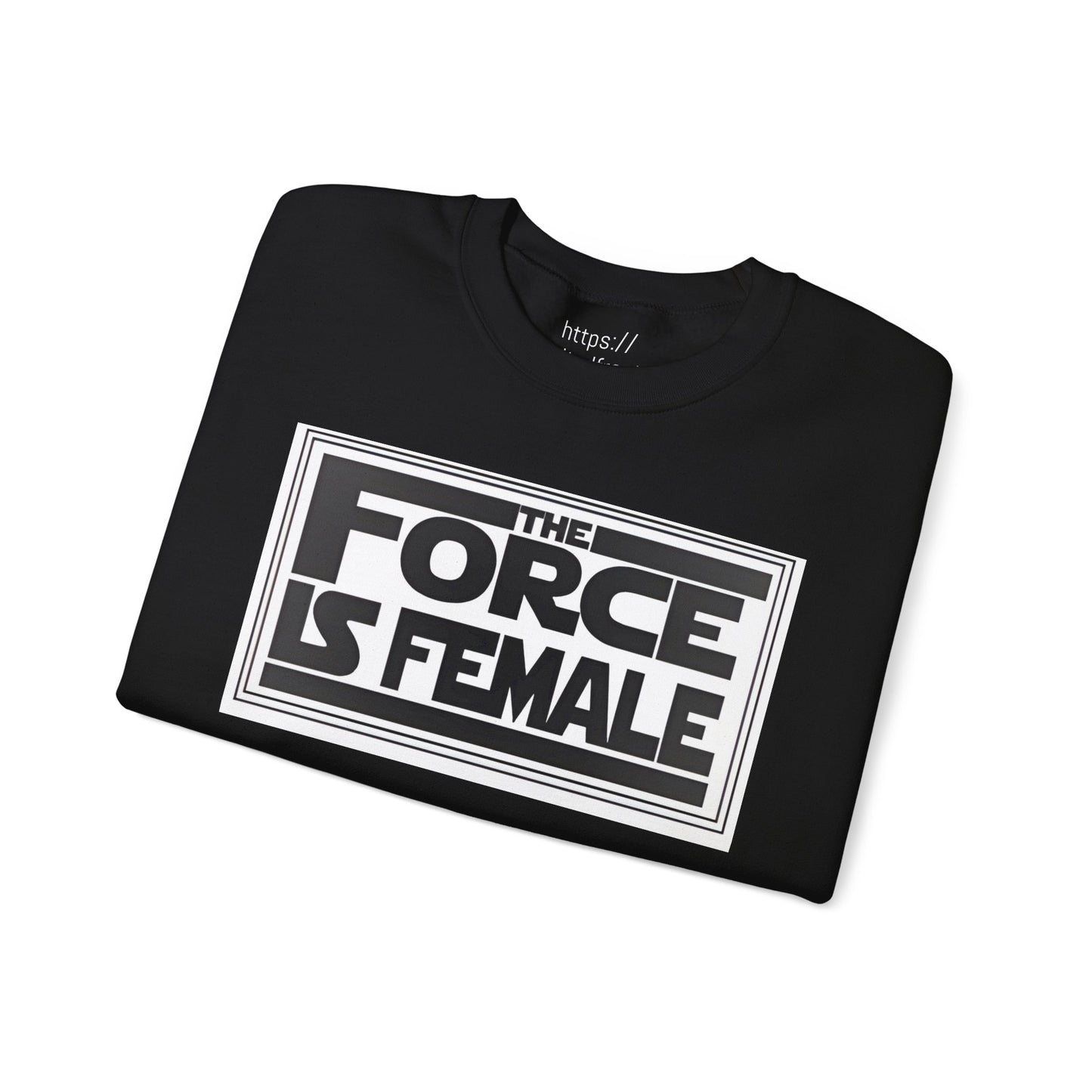 The Force Is Female X  Retro Print Pride Rebel Emblem Crewneck