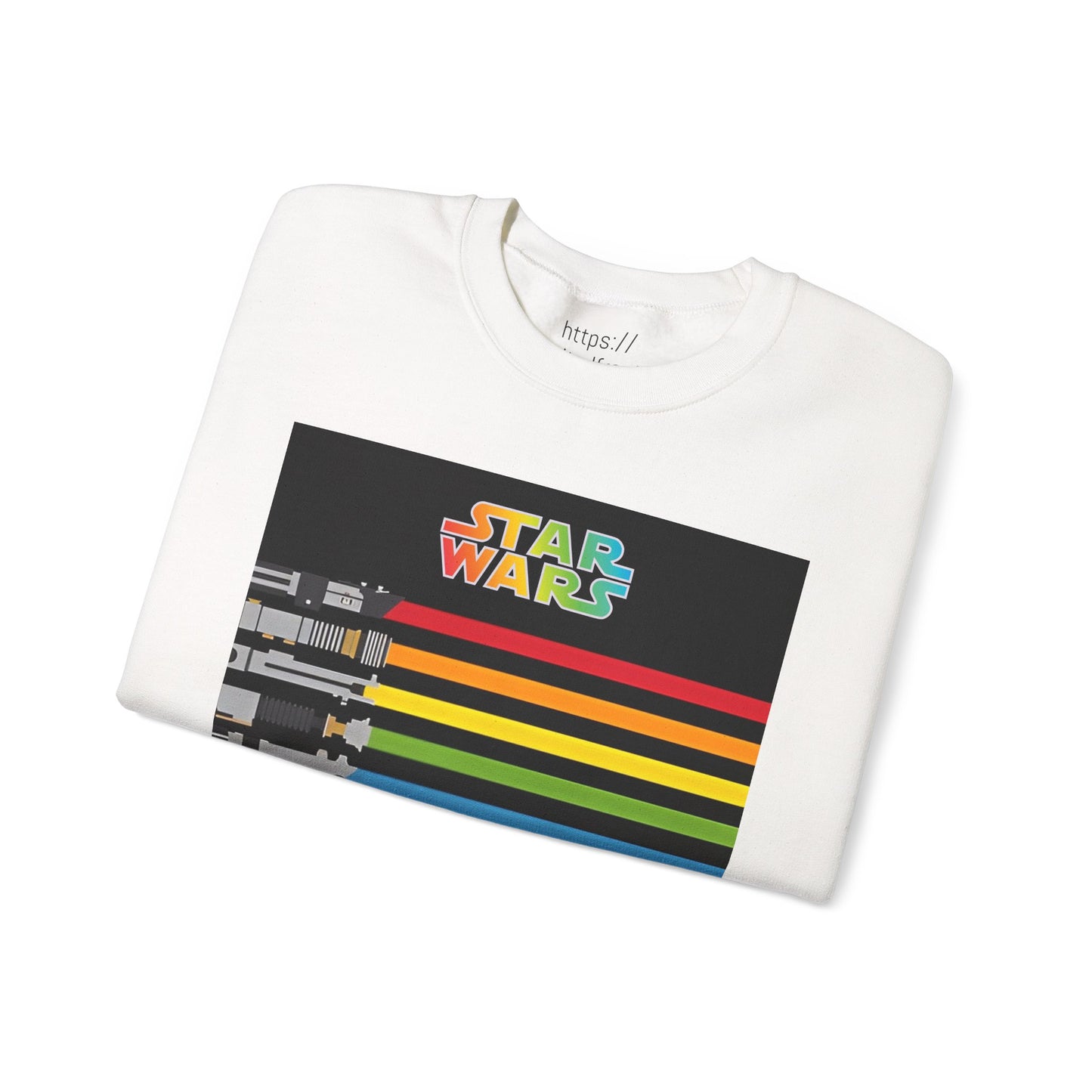 Star Wars Light Saber Rainbow Crewneck