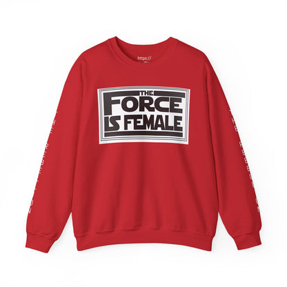 The Force Is Female X  Retro Print Pride Rebel Emblem Crewneck
