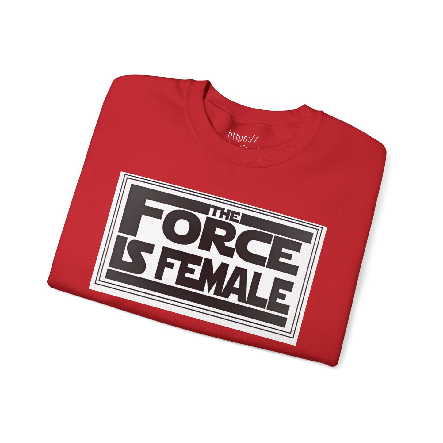 The Force Is Female X  Retro Print Pride Rebel Emblem Crewneck