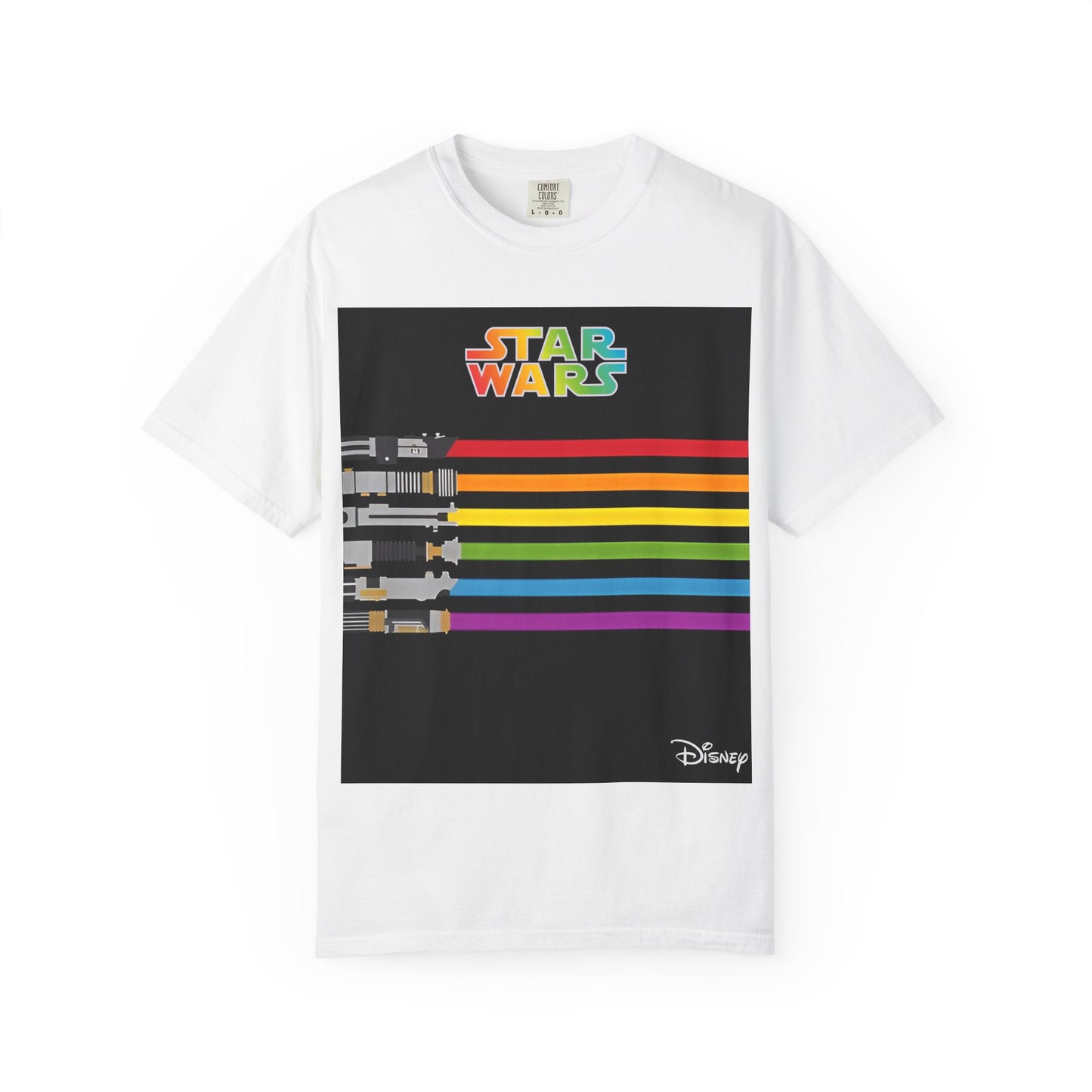 Star Wars Light Saber Rainbow T Shirt