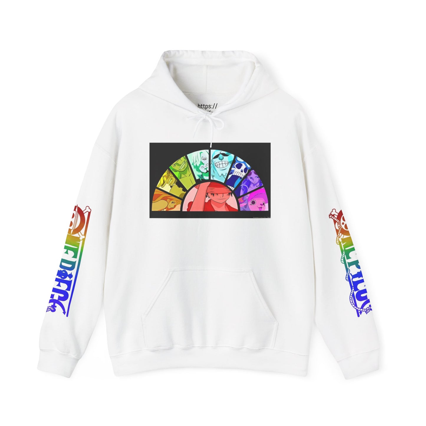 One Piece Rainbow Graphic Hoodie