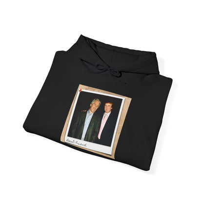 Trump and  Epstein "Best Friend" Photo Polaroid  Hoodie