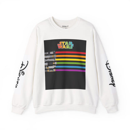 Star Wars Light Saber Rainbow Crewneck
