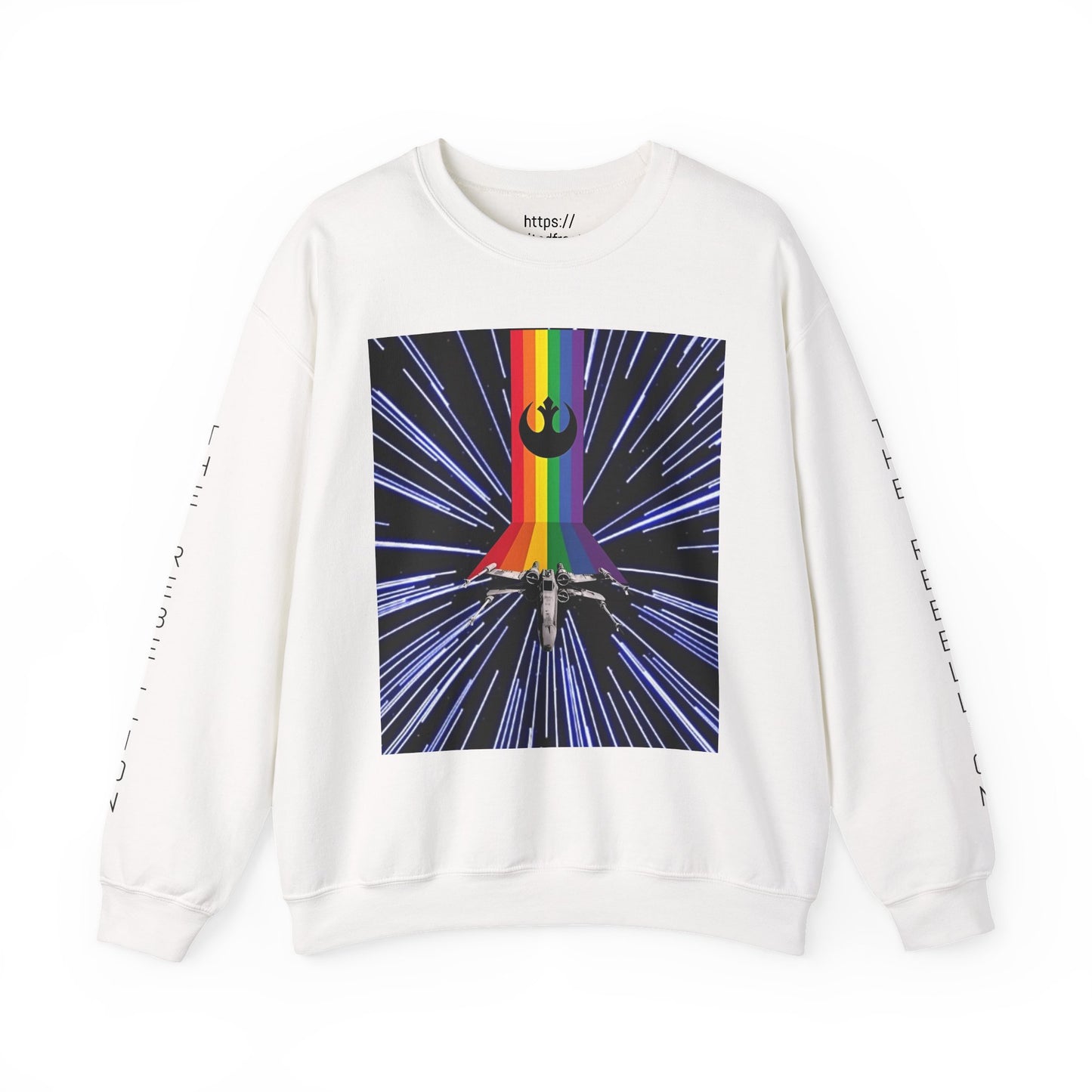 X wing Rainbow Hyper Drive Crewneck