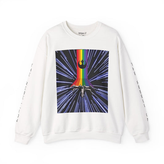 X wing Rainbow Hyper Drive Crewneck