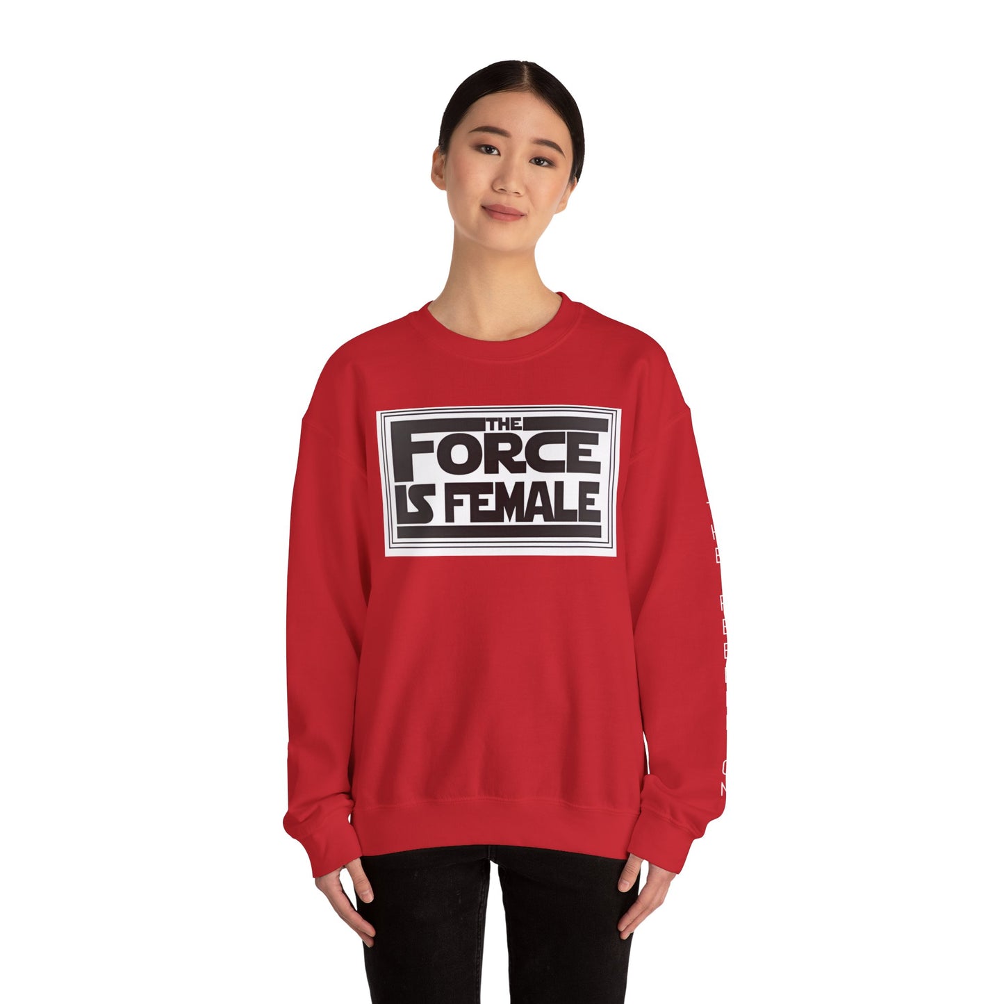 The Force Is Female X  Retro Print Pride Rebel Emblem Crewneck