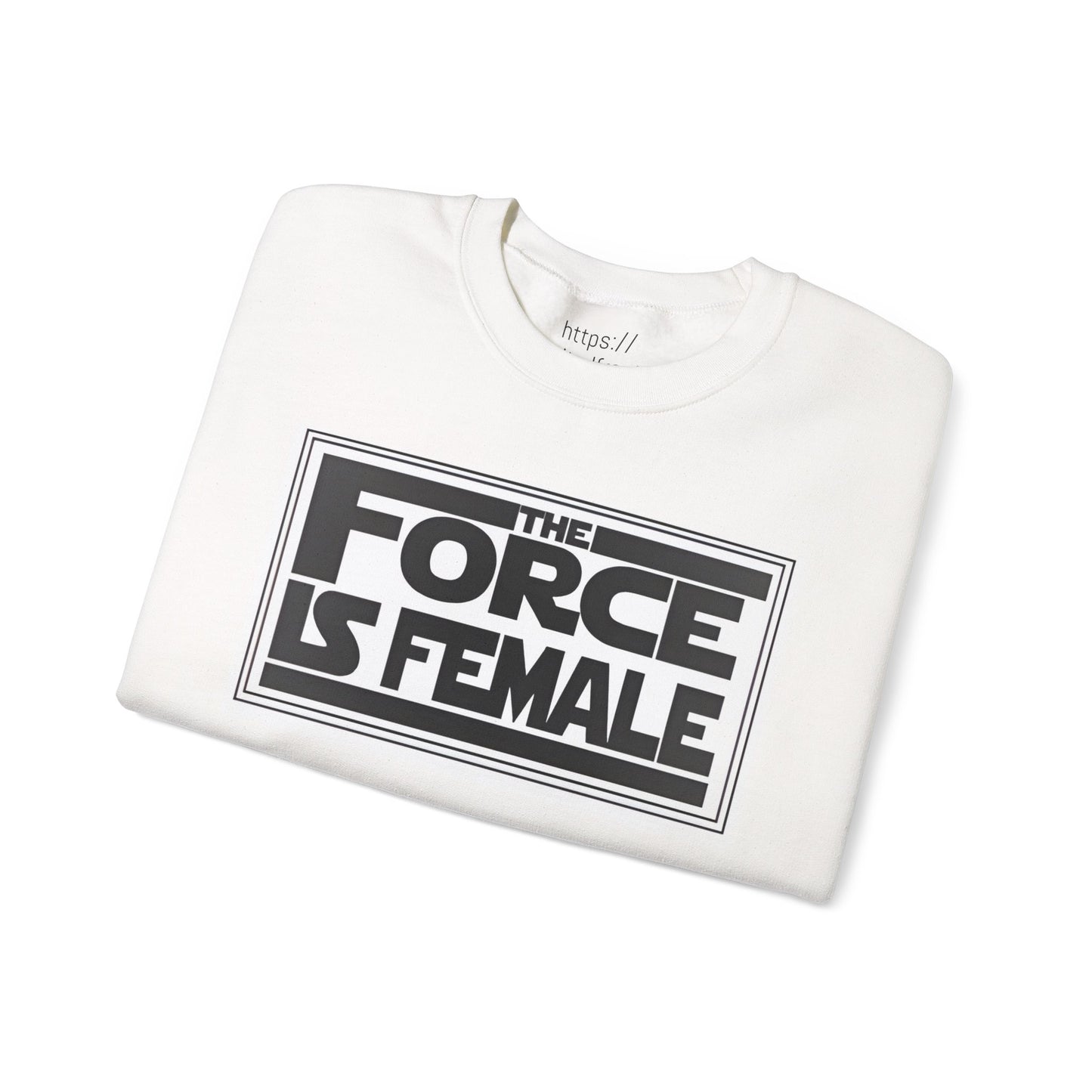 The Force Is Female X  Retro Print Pride Rebel Emblem Crewneck
