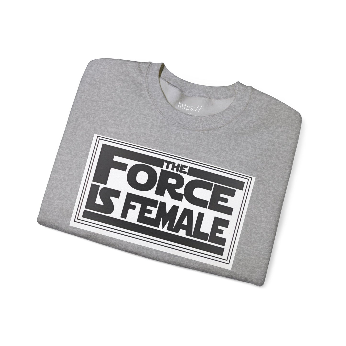 The Force Is Female X  Retro Print Pride Rebel Emblem Crewneck