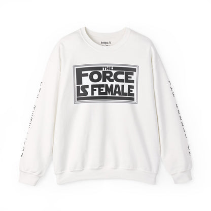 The Force Is Female X  Retro Print Pride Rebel Emblem Crewneck