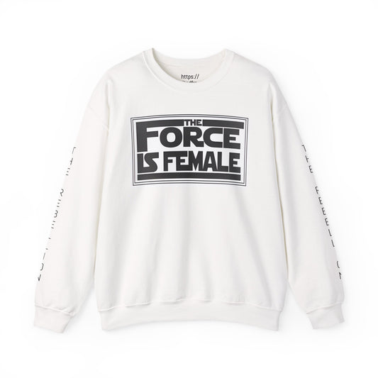The Force Is Female X  Retro Print Pride Rebel Emblem Crewneck