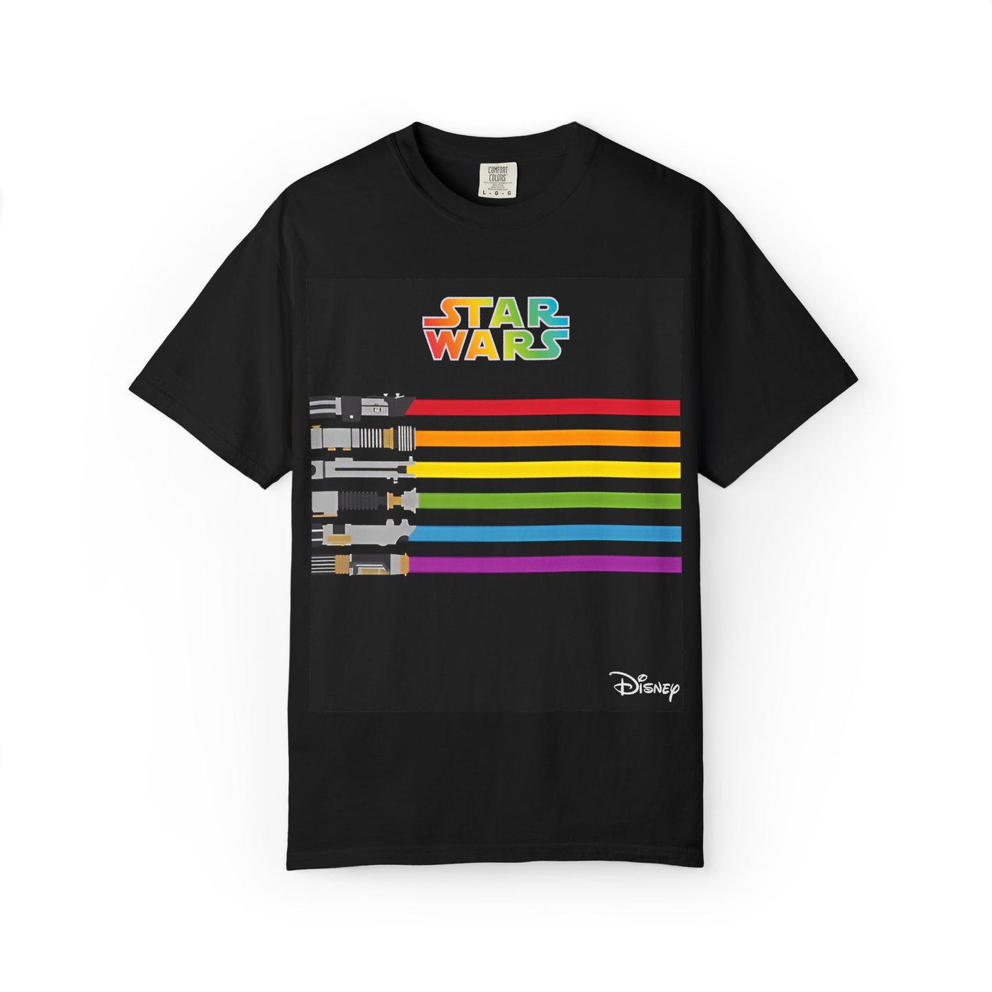 Star Wars Light Saber Rainbow T Shirt