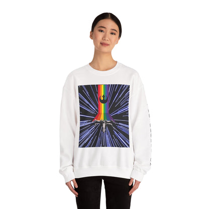 X wing Rainbow Hyper Drive Crewneck