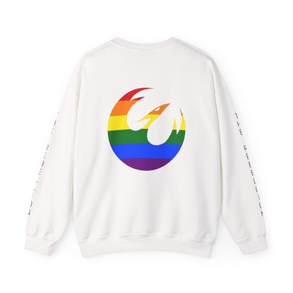 The Force Is Female X  Retro Print Pride Rebel Emblem Crewneck