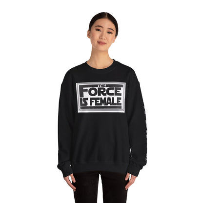 The Force Is Female X  Retro Print Pride Rebel Emblem Crewneck
