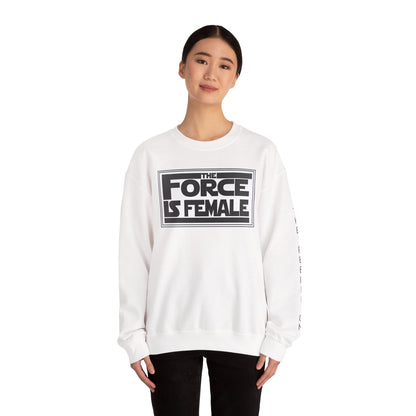 The Force Is Female X  Retro Print Pride Rebel Emblem Crewneck