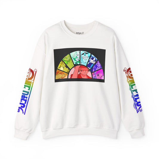 One Piece Rainbow Graphic Crewneck