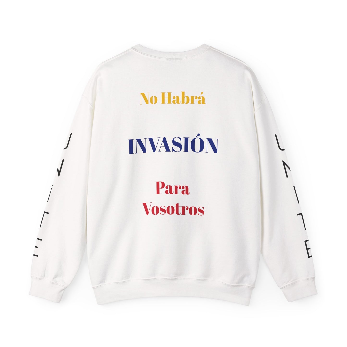Venezuela Freedom 'No Habrá Invasión Para Vosotros' Patriotic Crewneck
