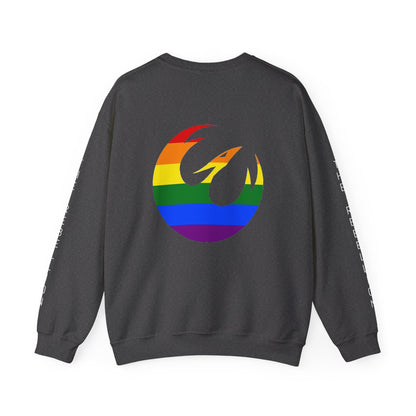 The Force Is Female X  Retro Print Pride Rebel Emblem Crewneck