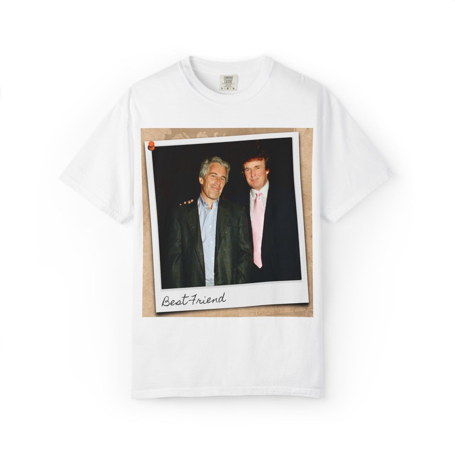 Trump and  Epstein "Best Friend" Photo Polaroid  T-Shirt